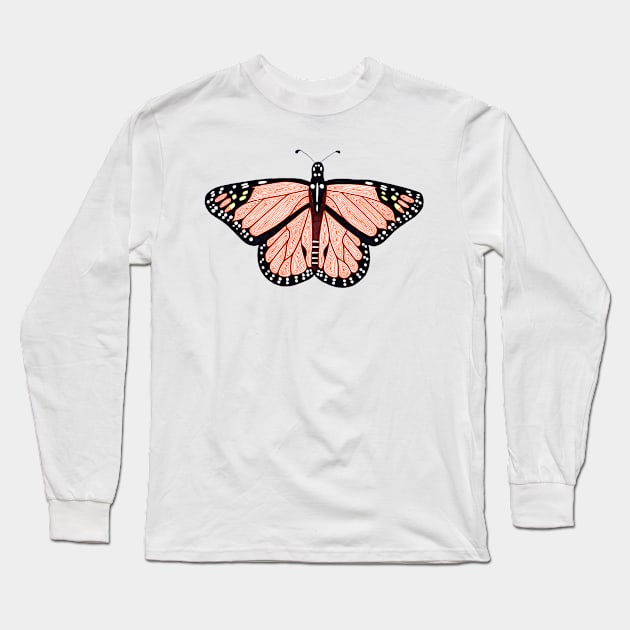 Monarch Butterfly Long Sleeve T-Shirt by calenbundalas